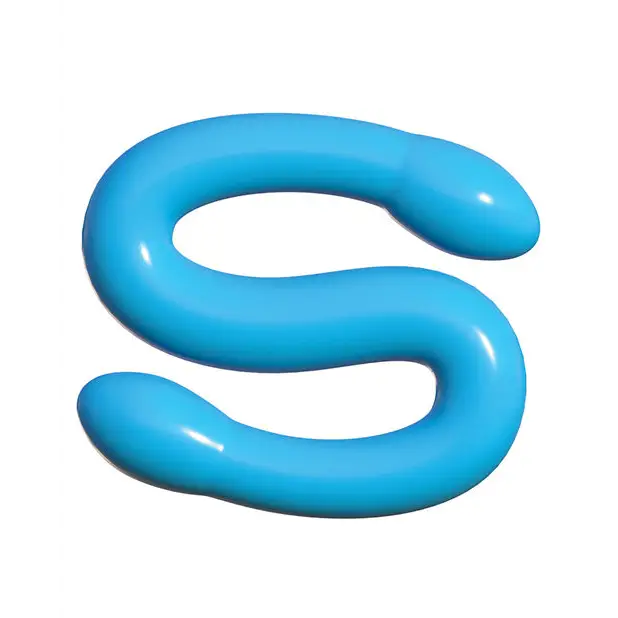 Classix 18’’ Bendable Double Whammy - Blue - Dongs & Dildos