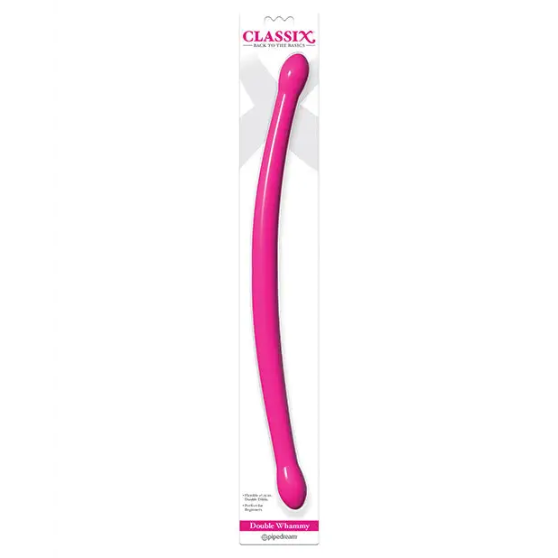 Classix 18’’ Bendable Double Whammy - Pink - Dongs & Dildos
