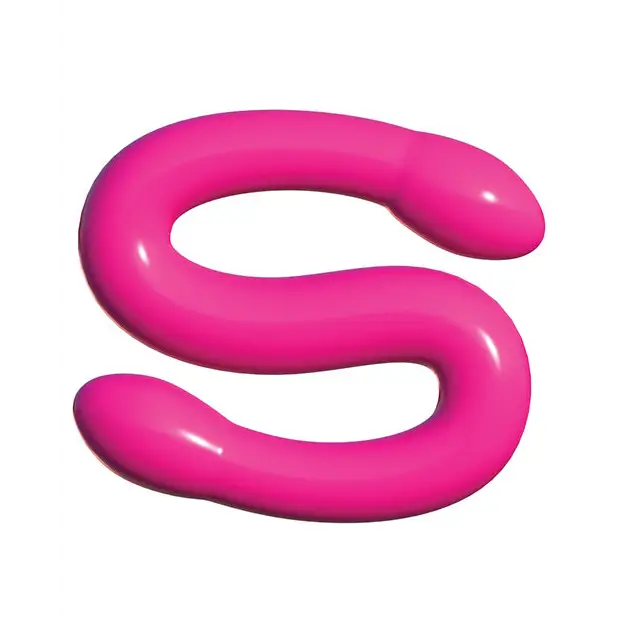 Classix 18’’ Bendable Double Whammy - Pink - Dongs & Dildos