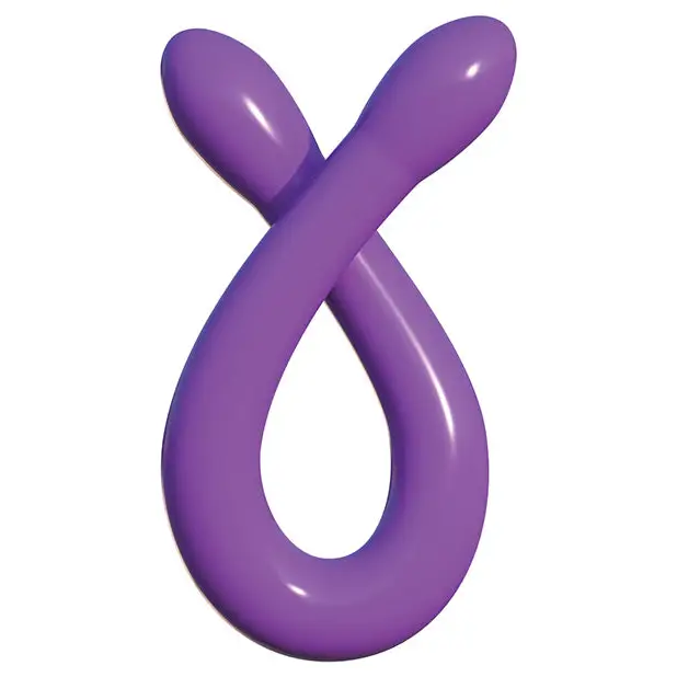 Classix 18’’ Bendable Double Whammy - Purple - Dongs & Dildos
