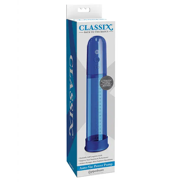 Classix Auto Vac Power Pump - Blue - Penis Enhancement