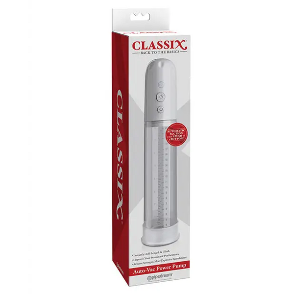 Classix Auto Vac Power Pump - White - Penis Enhancement