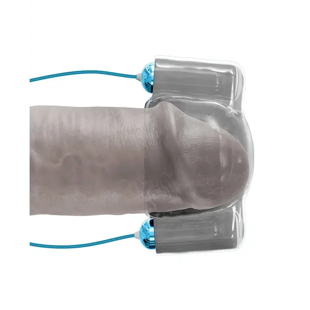 Classix Dual Vibrating Head Teaser - Blue/Clear - Dolls & Masturbators