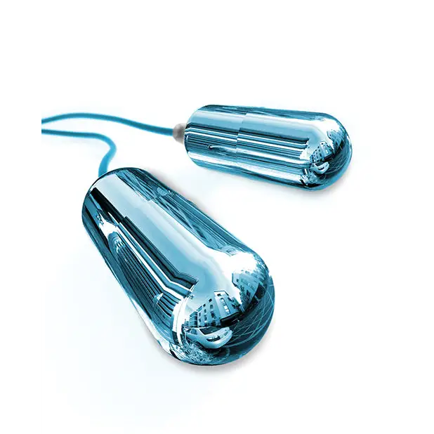 Classix Dual Vibrating Head Teaser - Blue/Clear - Dolls & Masturbators