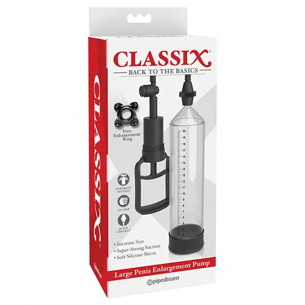 Classix Large Penis Enlargement Pump - Clear - Penis Enhancement