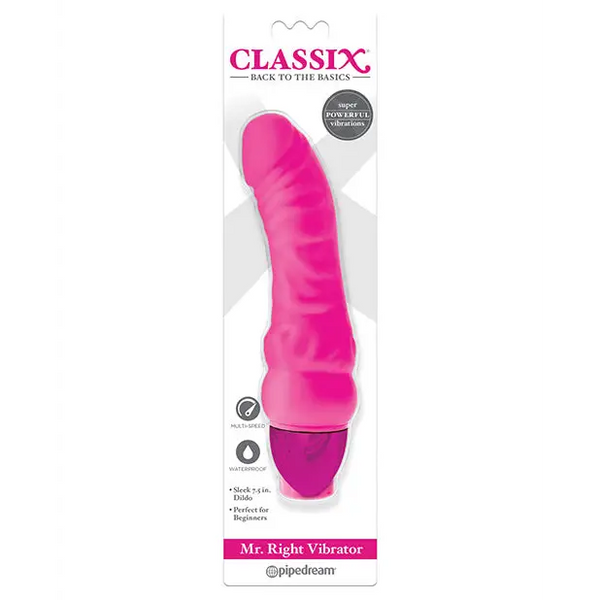 Classix Mr Right Vibrator - Pink - Vibrators