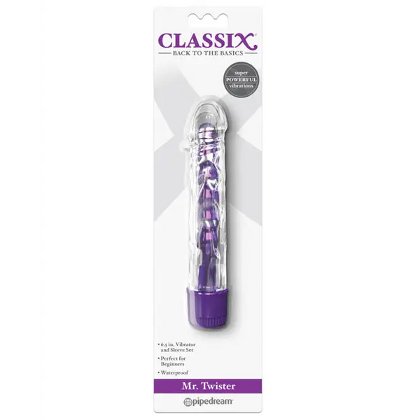 Classix Mr Twister Vibe w/Sleeve - Purple - Vibrators