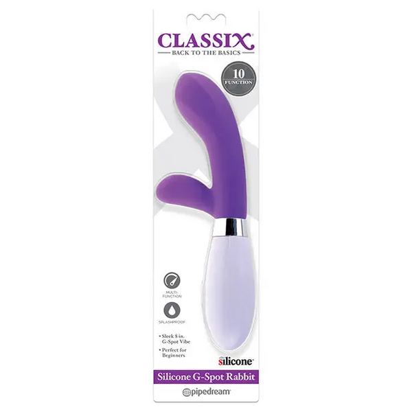 Classix Silicone G-Spot Rabbit - Purple - Vibrators