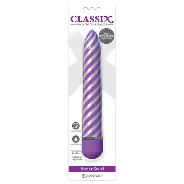 Classix Sweet Swirl Vibrator - Purple - Vibrators