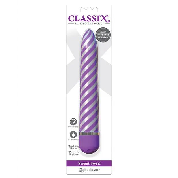 Classix Sweet Swirl Vibrator - Purple - Vibrators