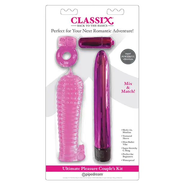 Classix Ultimate Pleasure Couples Kit - Pink - Vibrators
