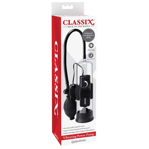 Classix Vibrating Power Pump - Penis Enhancement