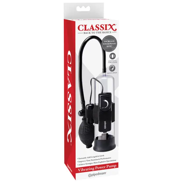 Classix Vibrating Power Pump - Penis Enhancement