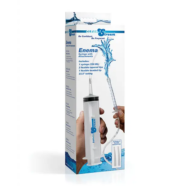 Cleanstream Enema Syringe w/Attachments - Anal Products