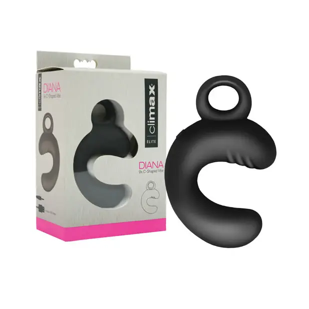 Climax Elite Diana C Shaped Vibe - Black - Stimulators