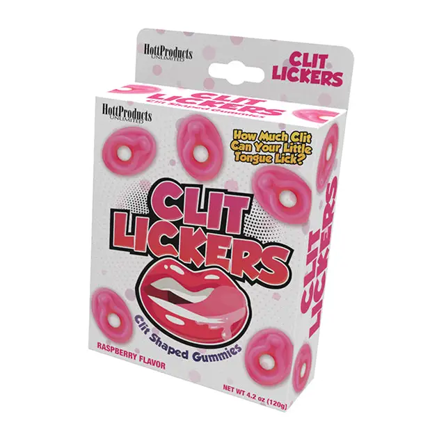 Clit Lickers Clit Shaped Gummies - Raspberry - Bachelorette & Party Supplies