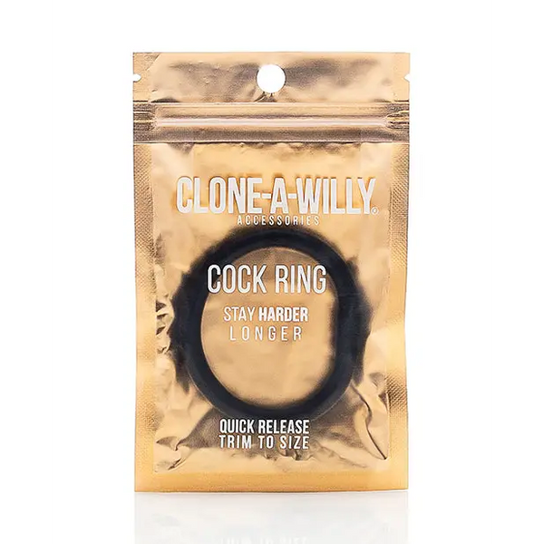 Clone-A-Willy Cock Ring - Black - Penis Enhancement