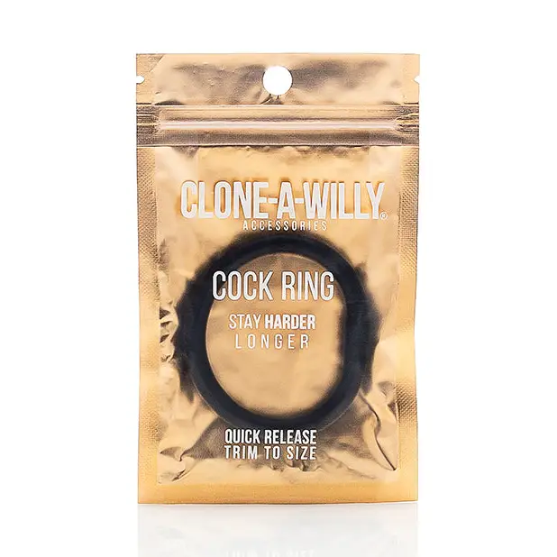 Clone-A-Willy Cock Ring - Black - Penis Enhancement