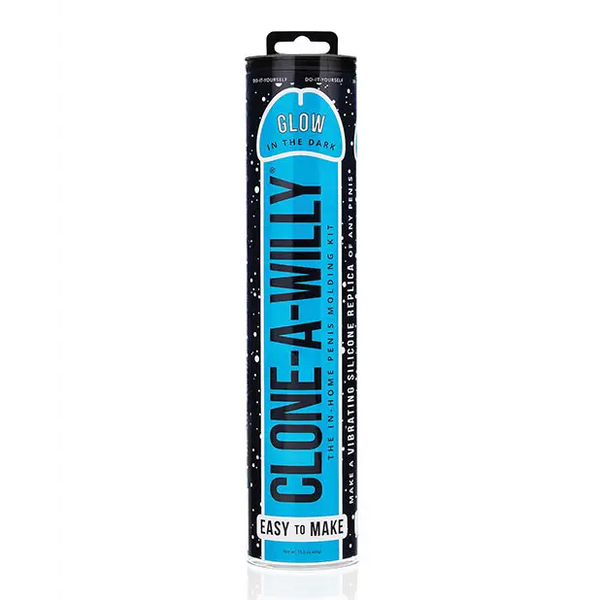 Clone-A-Willy Kit Vibrating Glow in the Dark - Blue - Dongs & Dildos