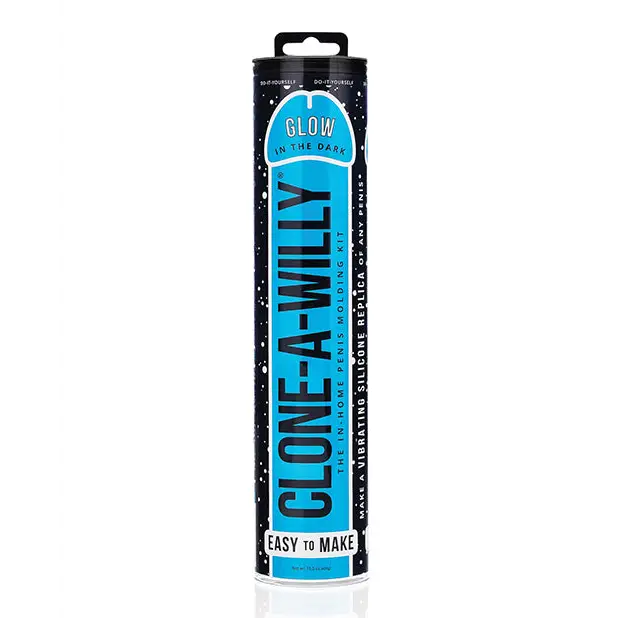 Clone-A-Willy Kit Vibrating Glow in the Dark - Blue - Dongs & Dildos