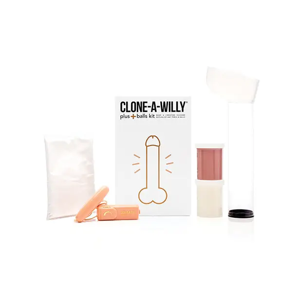 Clone-A-Willy Plus + Balls Kit - Medium Skin Tone - Dolls & Masturbators