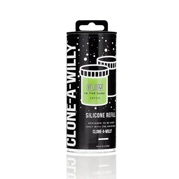 Clone-A-Willy Silicone Glow In The Dark Refill - Green - Dongs & Dildos