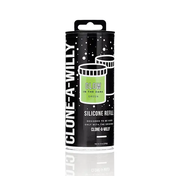 Clone-A-Willy Silicone Glow In The Dark Refill - Green - Dongs & Dildos