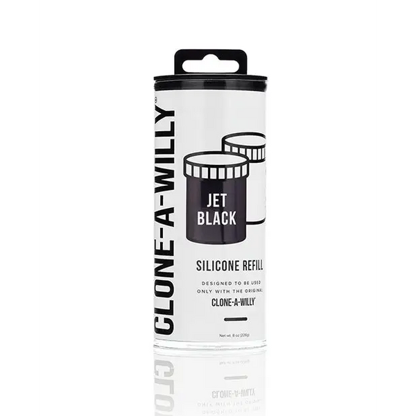 Clone-A-Willy Silicone Refill - Jet Black - Dongs & Dildos