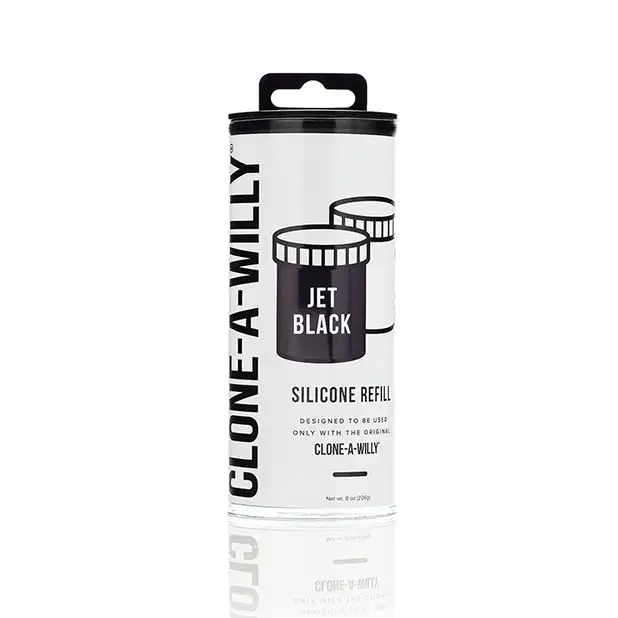 Clone-A-Willy Silicone Refill - Jet Black - Dongs & Dildos