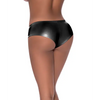 Club Candy Low Rise Split Crotch Boy Short Black L/XL - Lingerie - Packaged