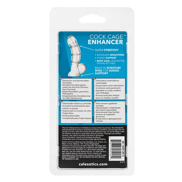 Cock Cage Enhancer - Clear - Penis Enhancement