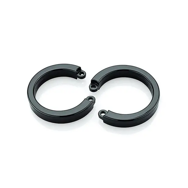 Cock Cage U-Ring 2 Pack - Black - Bondage Blindfolds & Restraints
