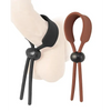 Cock Loops Adjustable Cock Ties - Brown/Black - Penis Enhancement
