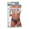 Cock Pit Fishnet Cock Ring Thong Red L/XL - Lingerie - Packaged
