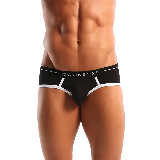 Cocksox Contour Pouch Sports Brief Black MD - Lingerie - Hanging