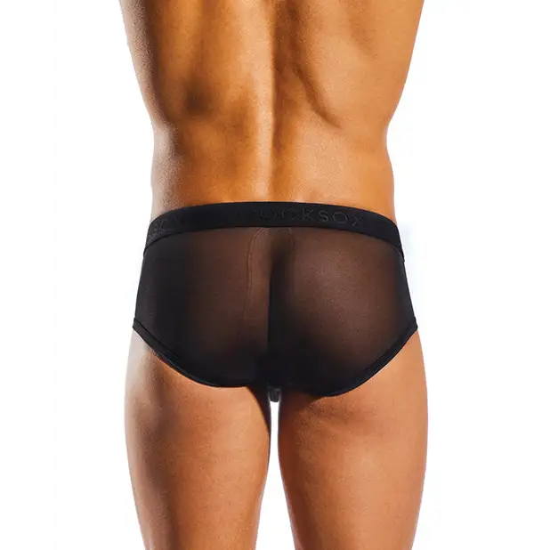 Cocksox Mesh Contour Pouch Sports Brief Nero L - Lingerie - Hanging