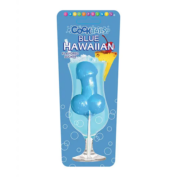 Cocktails Flavored Sucker - Blue Hawaiian - Bachelorette & Party Supplies