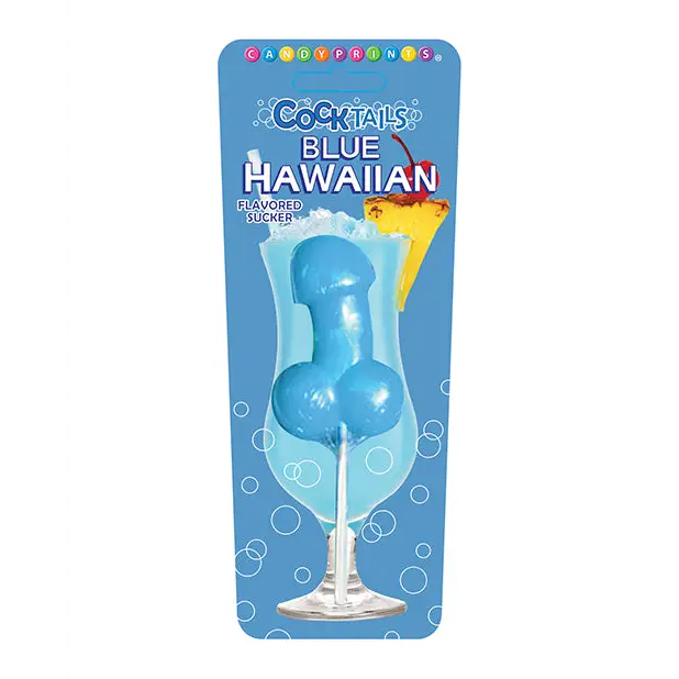 Cocktails Flavored Sucker - Blue Hawaiian - Bachelorette & Party Supplies