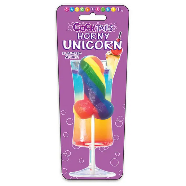 Cocktails Flavored Sucker - Horny Unicorn - Bachelorette & Party Supplies
