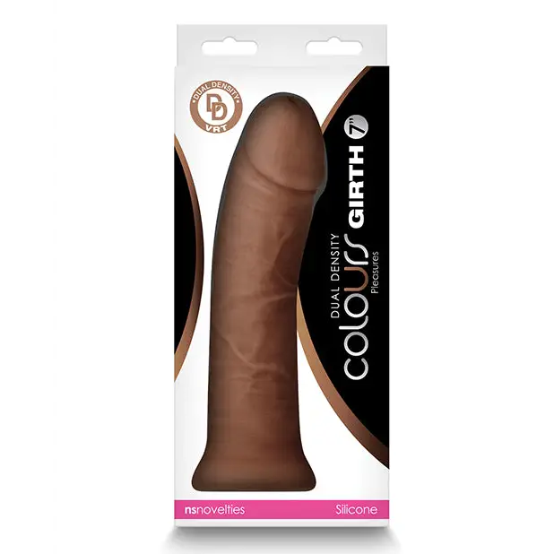 Colours Dual Density 7’’ Dildo - Brown - Dongs & Dildos