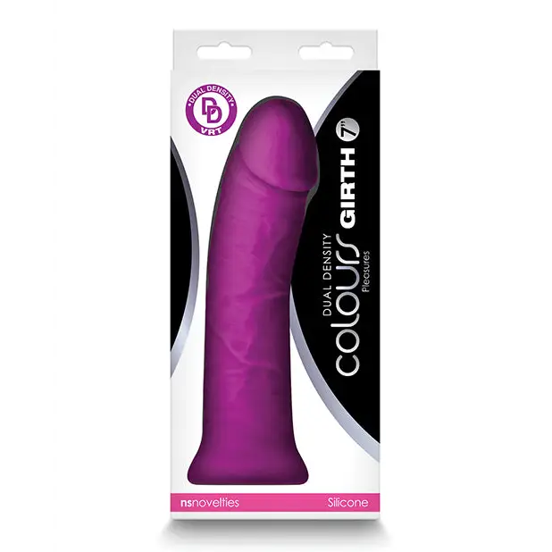 Colours Dual Density 7’’ Dildo - Purple - Dongs & Dildos