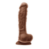 Colours Dual Density 8’’ Dildo - Brown - Dongs & Dildos