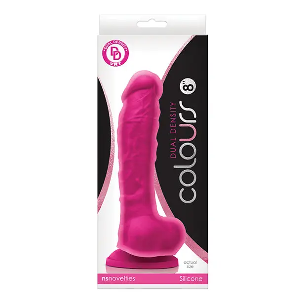 Colours Dual Density 8’’ Dildo - Pink - Dongs & Dildos