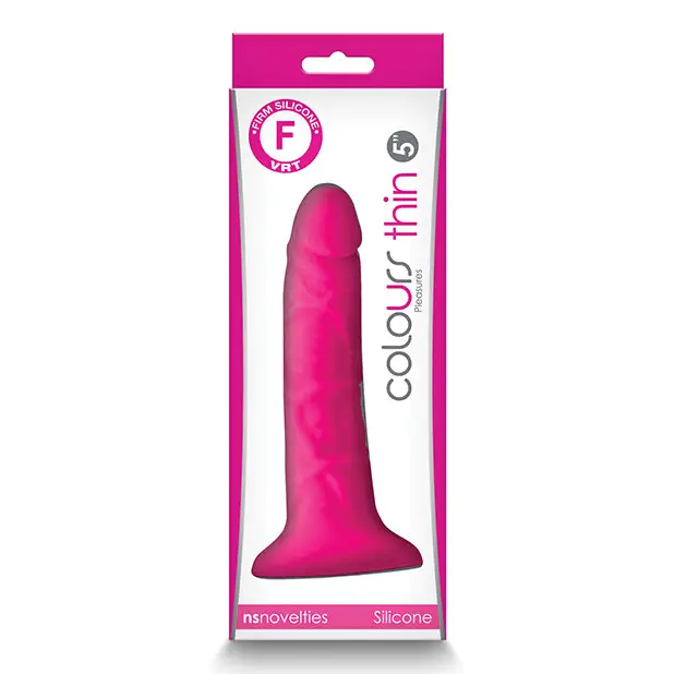 Colours Pleasures 5’’ Thin Dildo - Pink - Dongs & Dildos