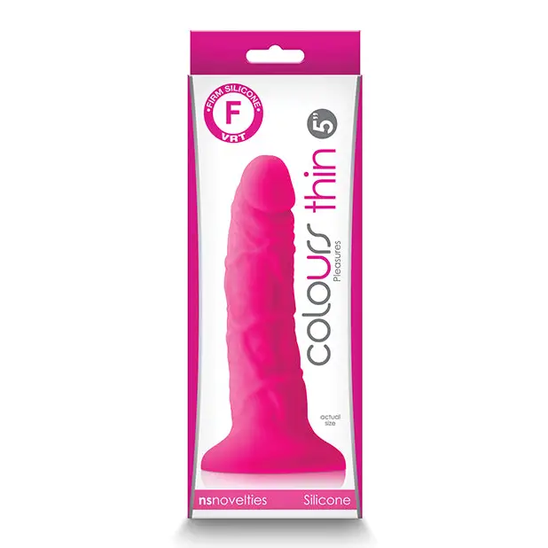 Colours Pleasures 5’’ Thin Dildo - Pink - Dongs & Dildos