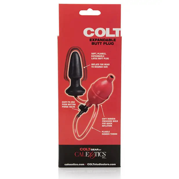 COLT Expandable Butt Plug - Black - Gay & Lesbian Products