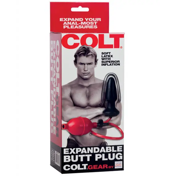 COLT Expandable Butt Plug - Black - Gay & Lesbian Products