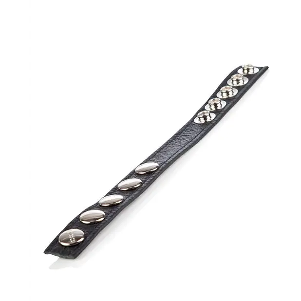 COLT Leather C/B Strap 5 Snap Fastener - Black - Strap Ons
