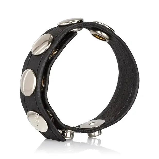 COLT Leather C/B Strap 5 Snap Fastener - Black - Strap Ons