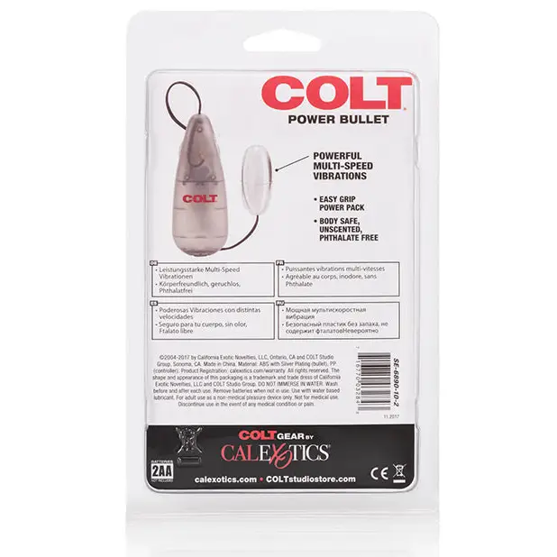 COLT Multi Speed Power Pak Bullet - Silver - Gay & Lesbian Products